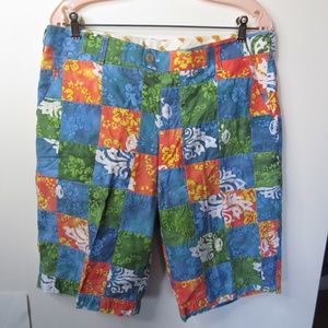 Loudmouth Mens Madras Shorts About sz 36 -NO TAGS Golf/Beach